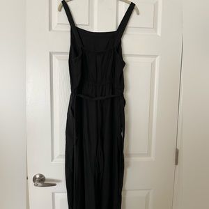 Black Linen Jumpsuit with Pockets! - L